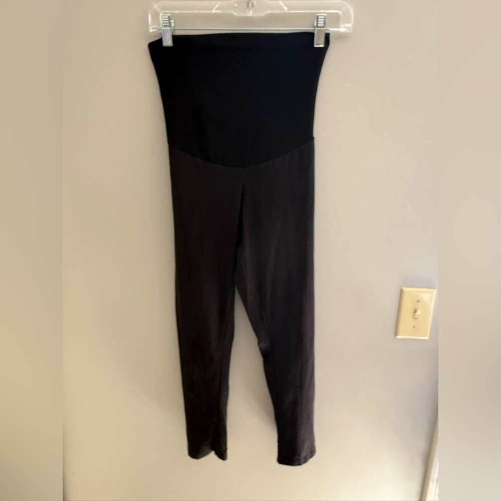 Motherhood Pregnancy Leggings Woman’s SZ XS Cropped Lightweight Grey Stretch